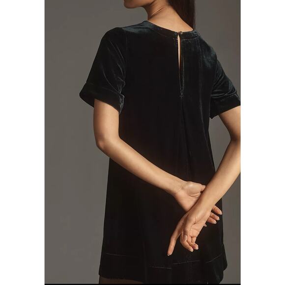 nwt ANTHROPOLOGIE sz L The Emmy Swing dress: Velvet edition - Picture 2 of 2